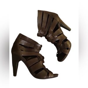 Nine West Dark Brown Strappy Heels